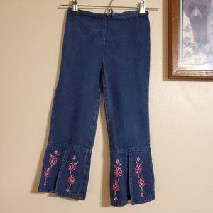 Flare Jeans Vintage | Floral Embroidered